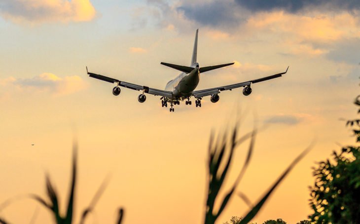 Flygplan i luften