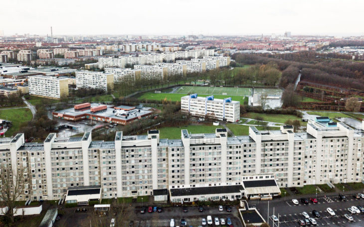 Kinesiska muren på Rosengård i Malmö.