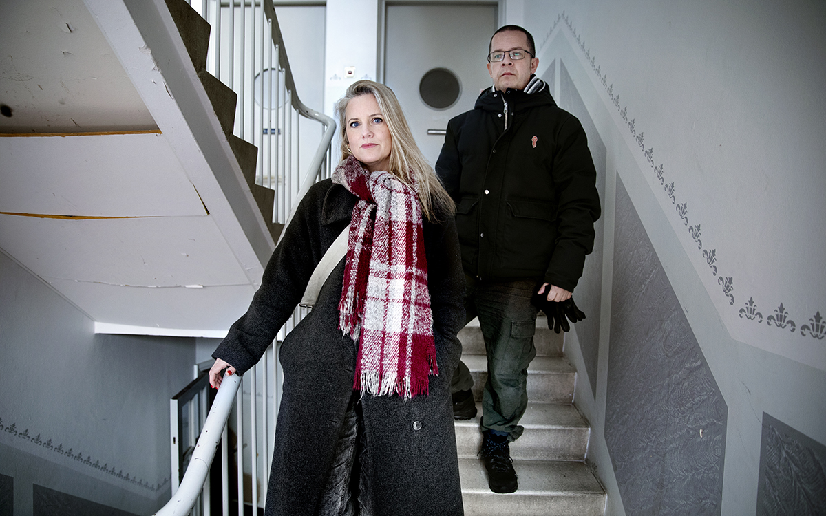 Hem & hyras reportrar Anders Paulsson & Kristina Wahlgren hyrde en av bordellägenheterna.
