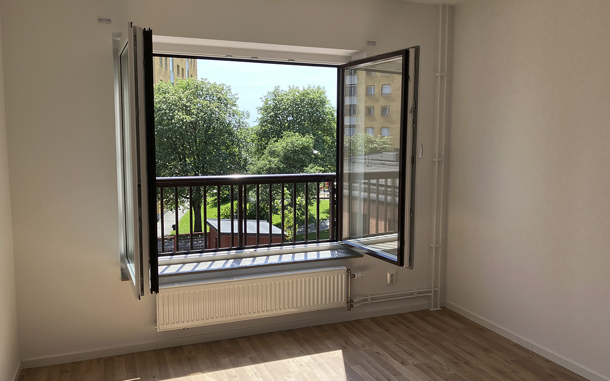 Fönster i en lägenhet