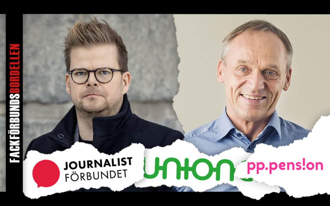 Tomas Backlund, vice ordförande i både Journalistförbundet och PP Pension, och Kjell Norling, PP Pensions vd.