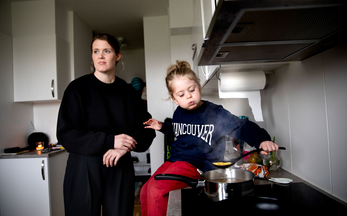 Marika Wärnehult och hennes dotter Ebba. 