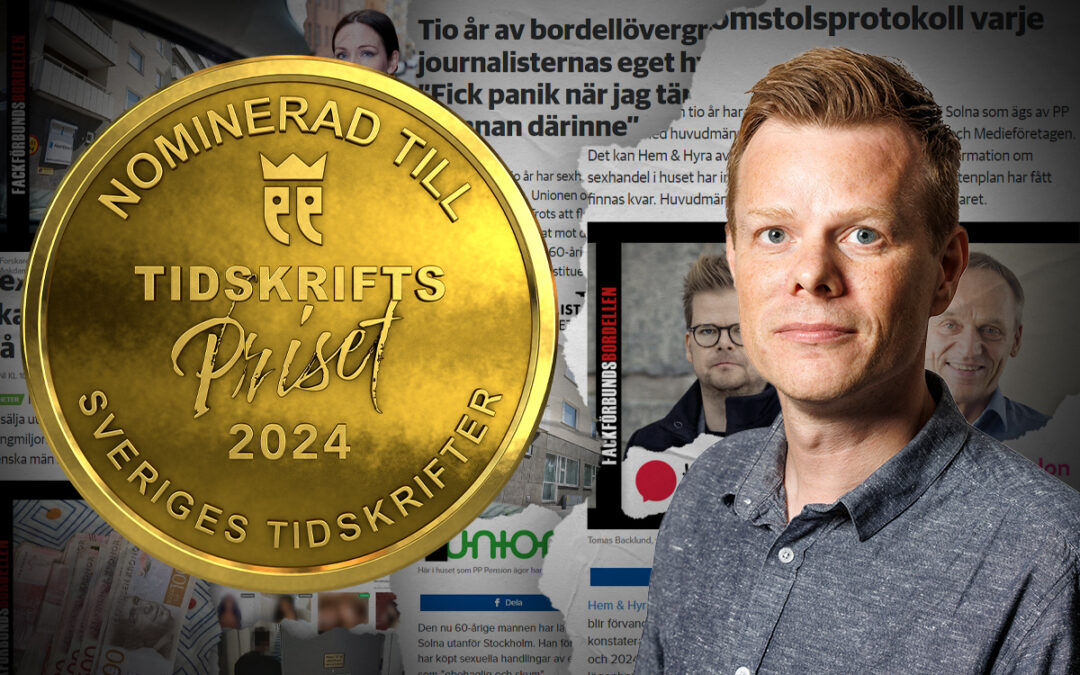 Johan Fyrk nominerad till Tidskriftspriset