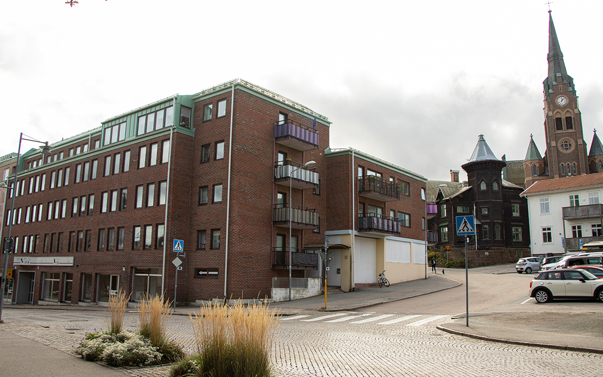 Husia AB:s hyreshus på Gullmarsgatan i Lysekil. 