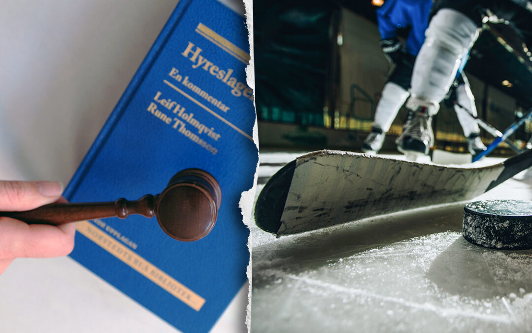 Den före detta ishockeyspelaren på elitnivå åtalas för brott mot jordabalken. Han har hyrt ut sin hyresrätt svart och tagit ockerhyra. Enligt åklagaren bodde han i själva verket i en bostadsrätt i en annan stadsdel.