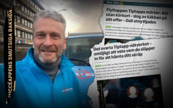 Jörgen Linse på Junkbusters säger att hans företag inte kan konkurrera med Tiptapp.