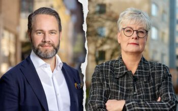 Rikard Ljunggren är vd för Fastighetsägarna GFR. Marie Linder är förbundsordförande för Hyresgästföreningen.