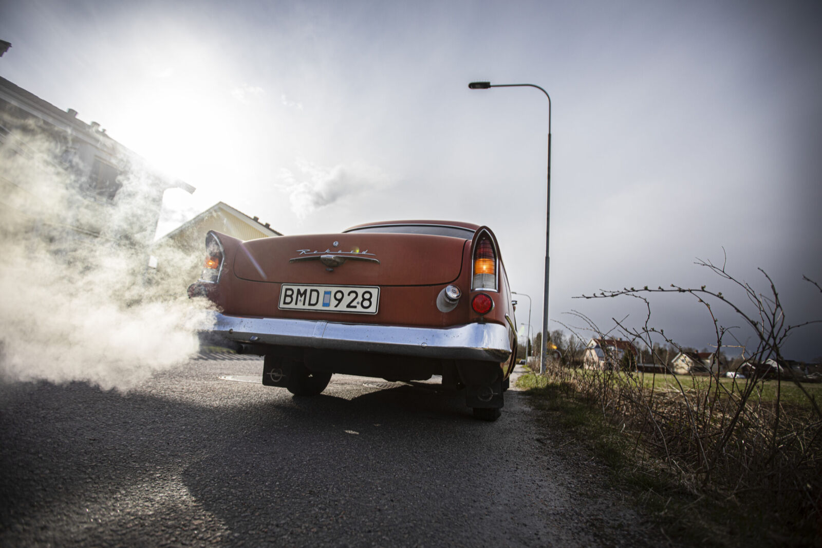Kasper Tells Opel Rekord -58 är redo för sommaren.