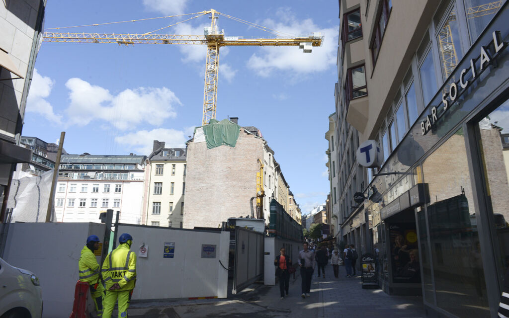 Grev Turegatan och byggprojektet i gränden