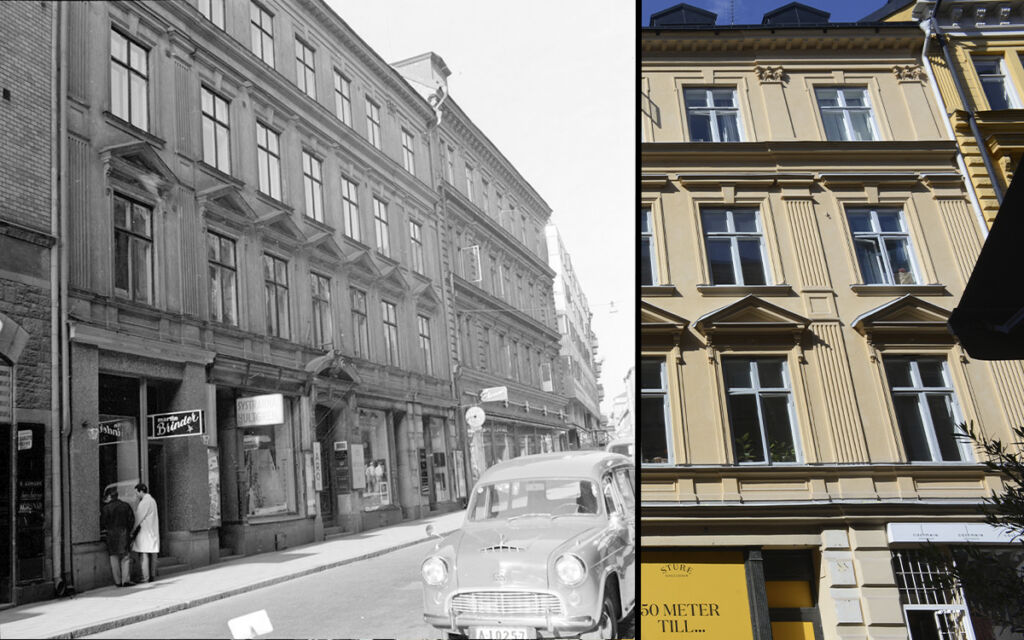 Sturekvarterets äldsta hus, bild från 1962.